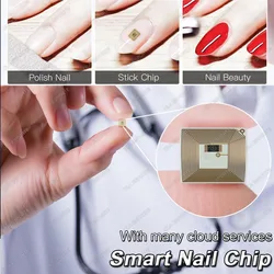 Nail Art Hidden Smart Chip Multi-functional Wearable Gadgets No Charging NFC Sensing Virtual Caller Emergency SOS Android iOS