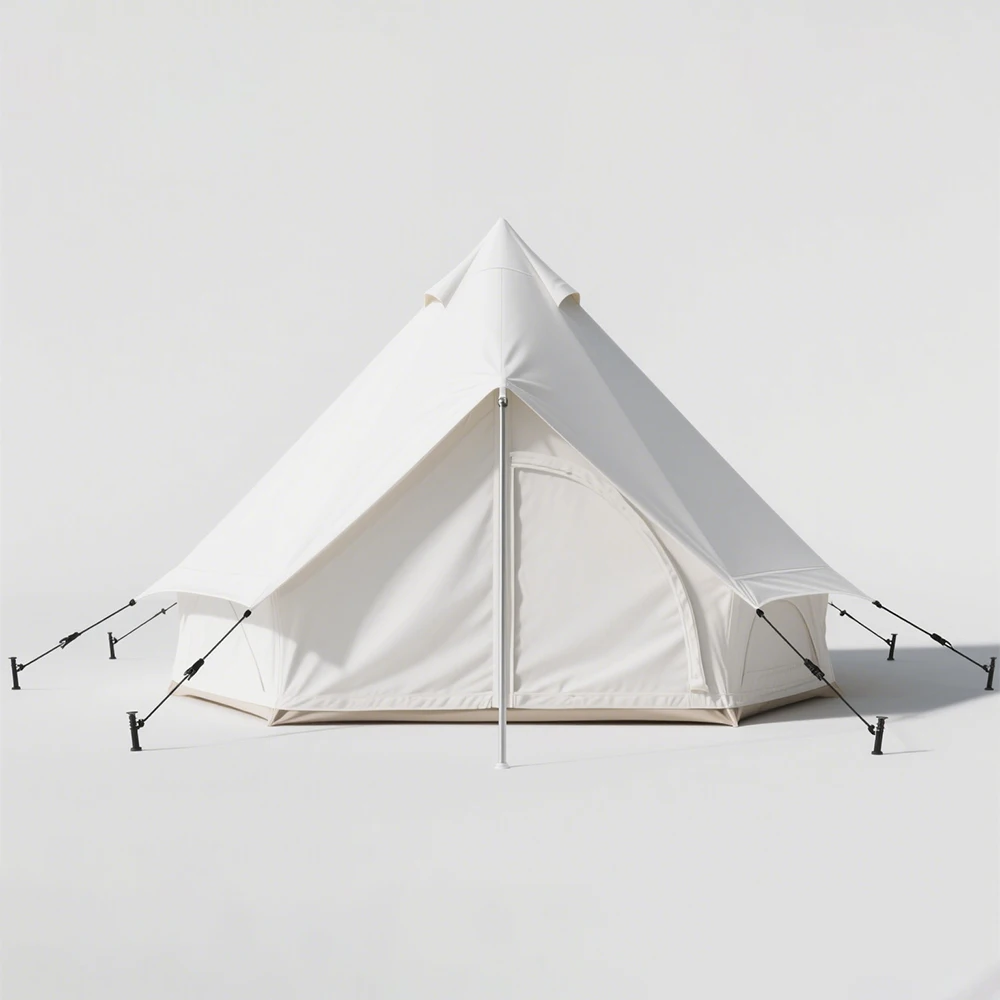 เต็นท์ทรงปิรามิดผ้าใบพกพา STLF รุ่นดีลักซ์ กันน้ำ สำหรับตั้งแคมป์กลางแจ้งและซ่อนตัวล่าสัตว์ สะดวกสบายและใช้งานได้จริง