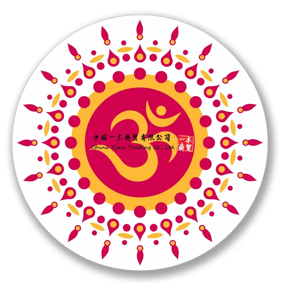 OM Symbol Hindu Yoga Sticker Car Bike iPad Laptop Decal Gift Cool Pink