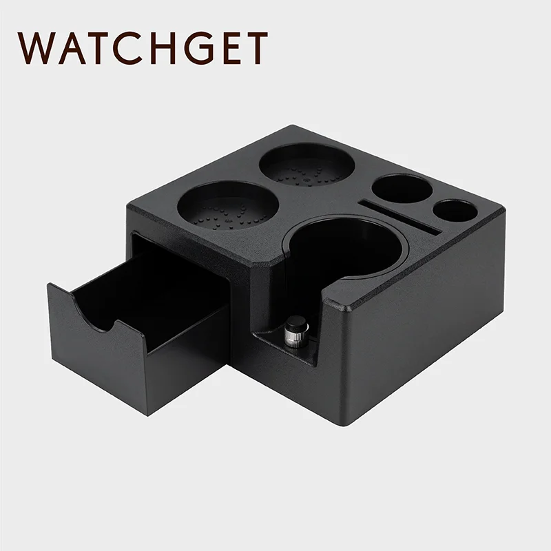 

Watchget станция для утрамбовки эспрессо многофункциональный инструмент для бариста 51/53/58 мм, совместимый прочный компактный органайзер для кофейной станции