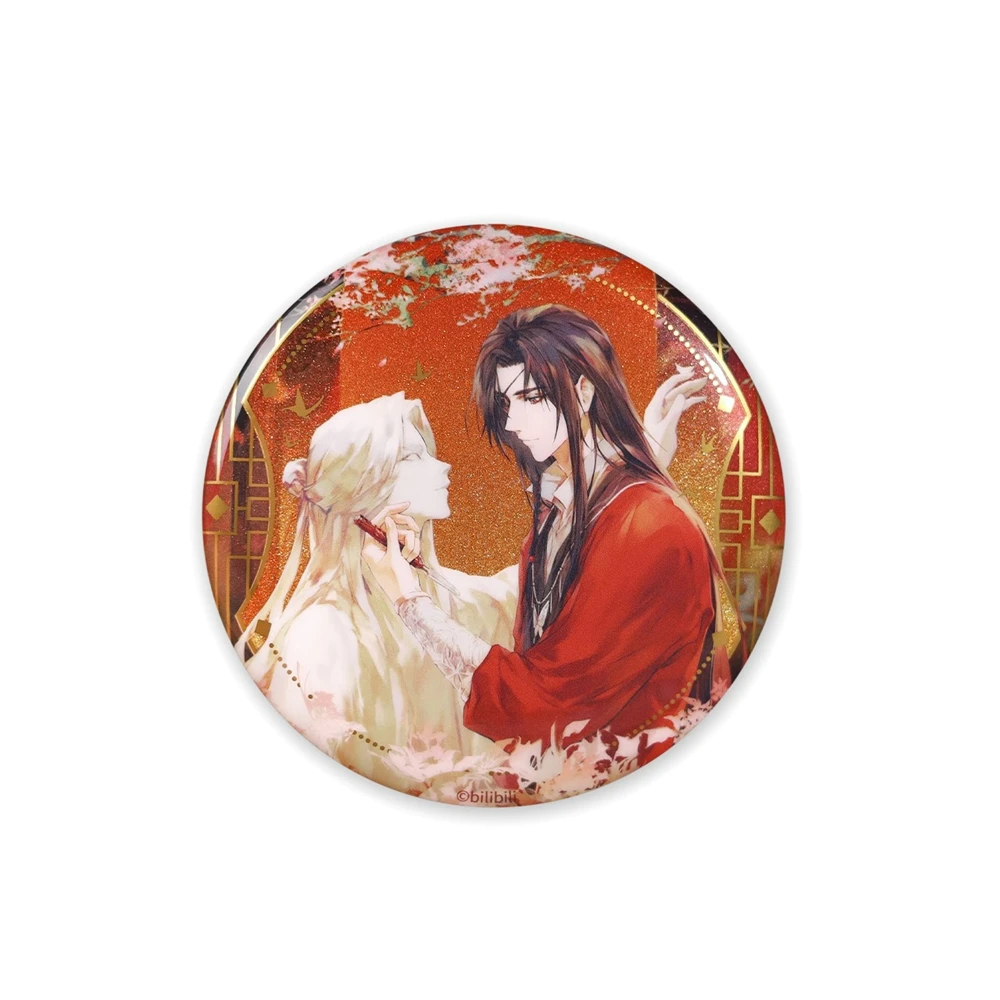 Game Anime Heaven Official's Blessing Tian Guan Ci Fu Hua Cheng Xie Lian Cosplay Badge Pin SPTE Tinplate Brooch Accessories Prop