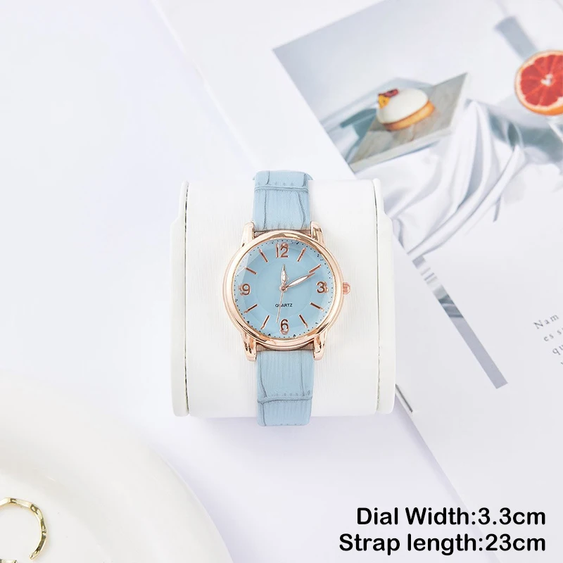 Simplicity Two Tone Ladies Watches Dial Quartz Wristwatch Creative Fashion Grace Ladies Quartz Watch Belt Watch Female Watches