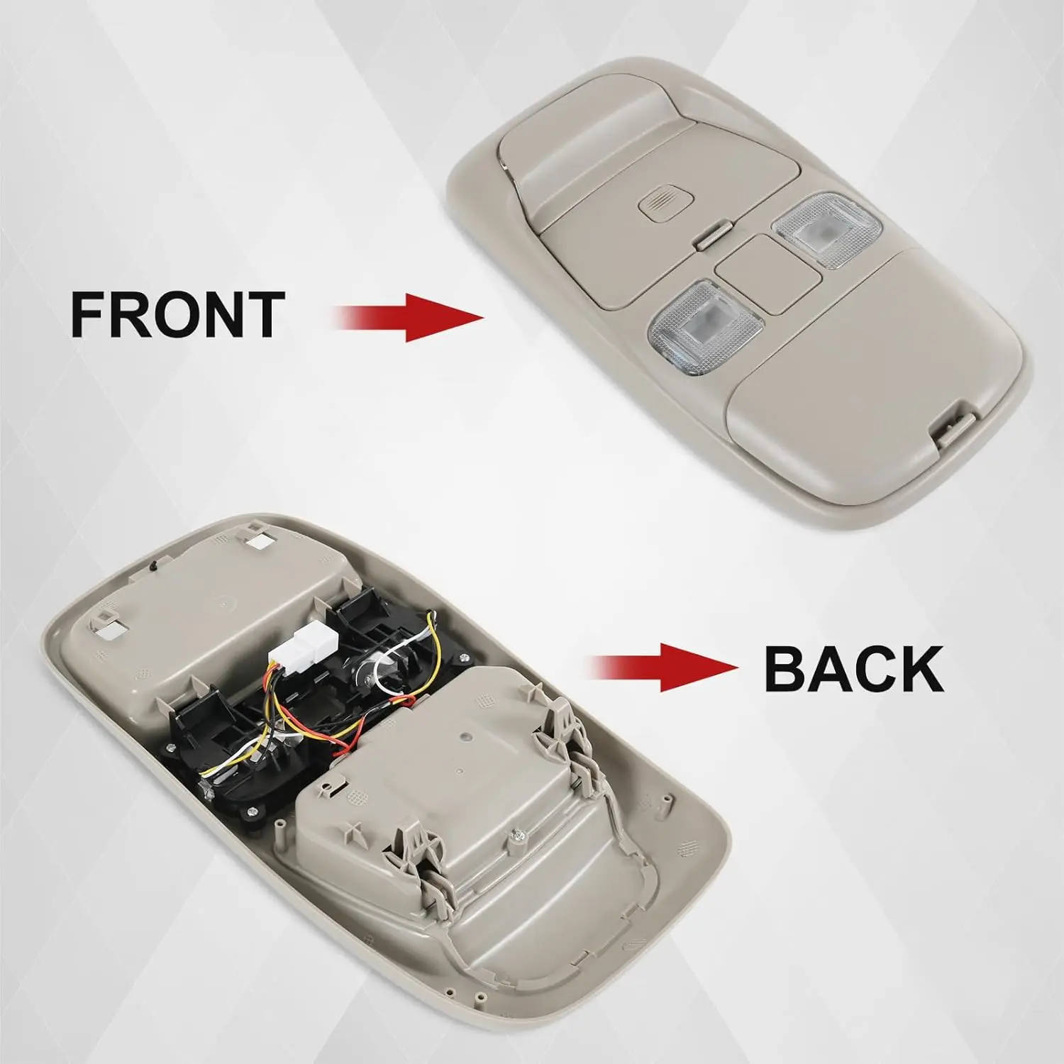 تخزين وحدة التحكم في ضوء القبة العلوية لدودج رام 1500 2500 1998-2002 مصباح السقف الداخلي استبدال 55350657 SN96TL2AA #5