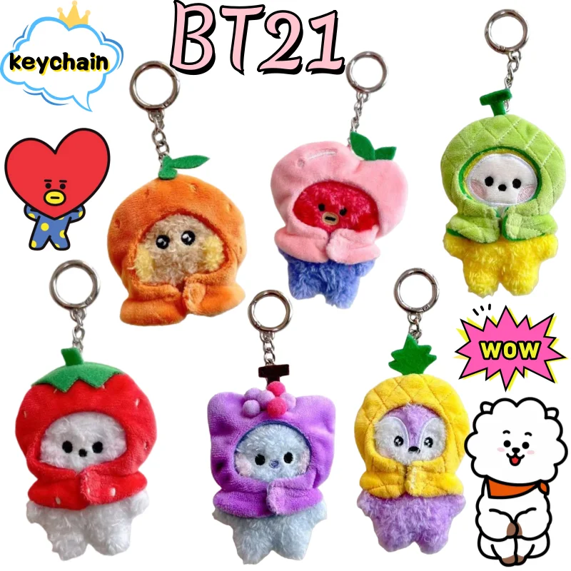 

BT21 Chimmy Koya Shooky Tata Mang keychain high-appearance Q-version cartoon character toy for boys and girls backpack accessory