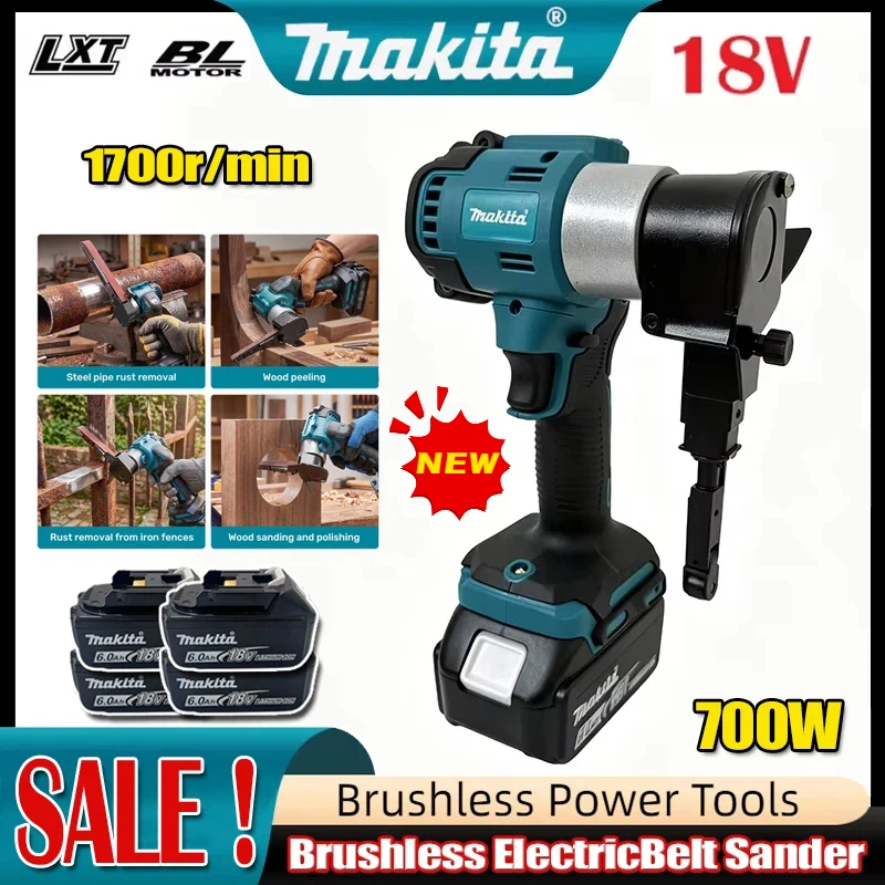 Makita Brushless Cordless Belt Sander Portable Straight Sanding Machine Multifunctional Metal Wood Polishing Derusting PowerTool — купить у AliExpress WW