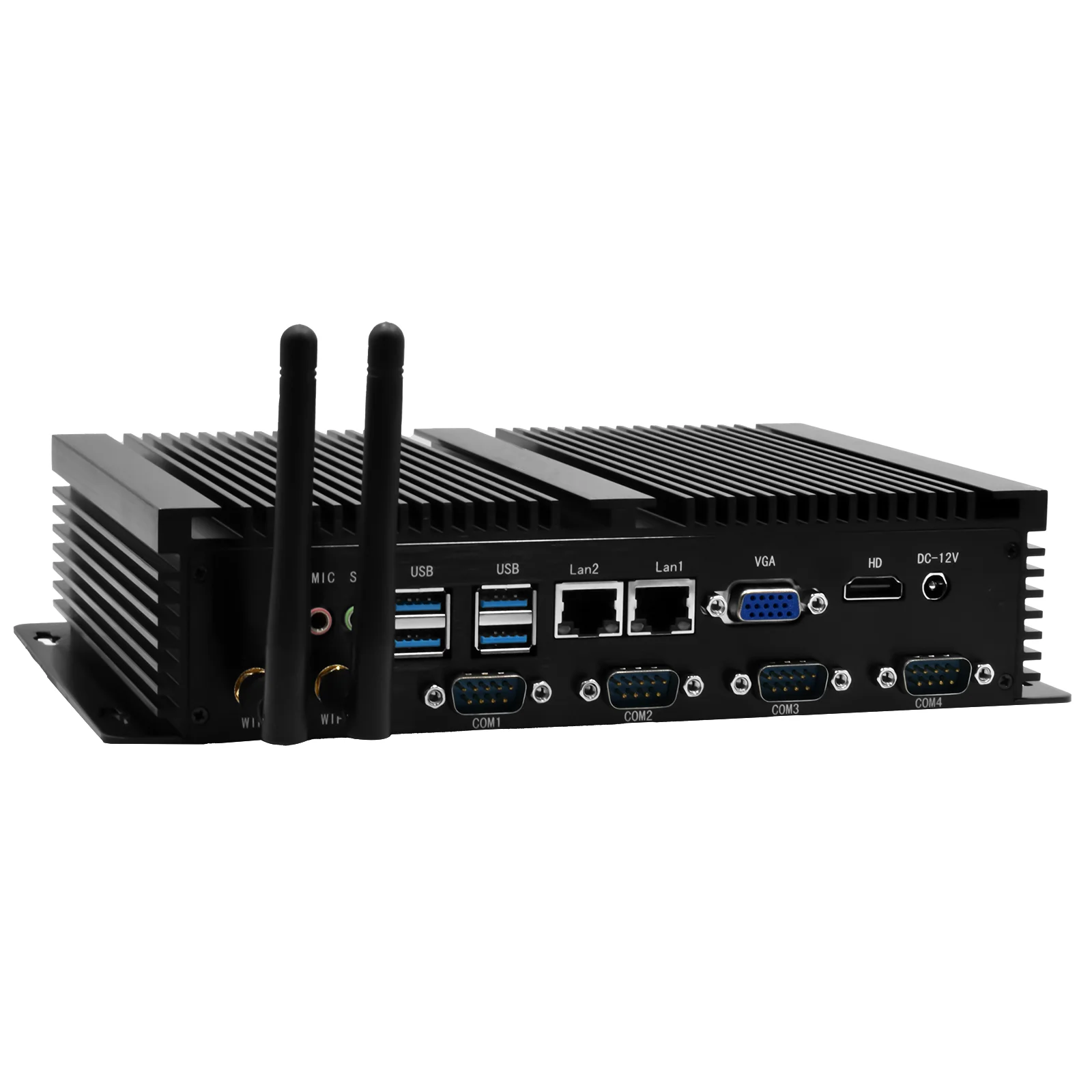 HYSTOU-Mini PC Industrial Intel Celeron Core i5, DDR3L, HD, VGA, USB, 4 x RS232, Windows XP, ITX