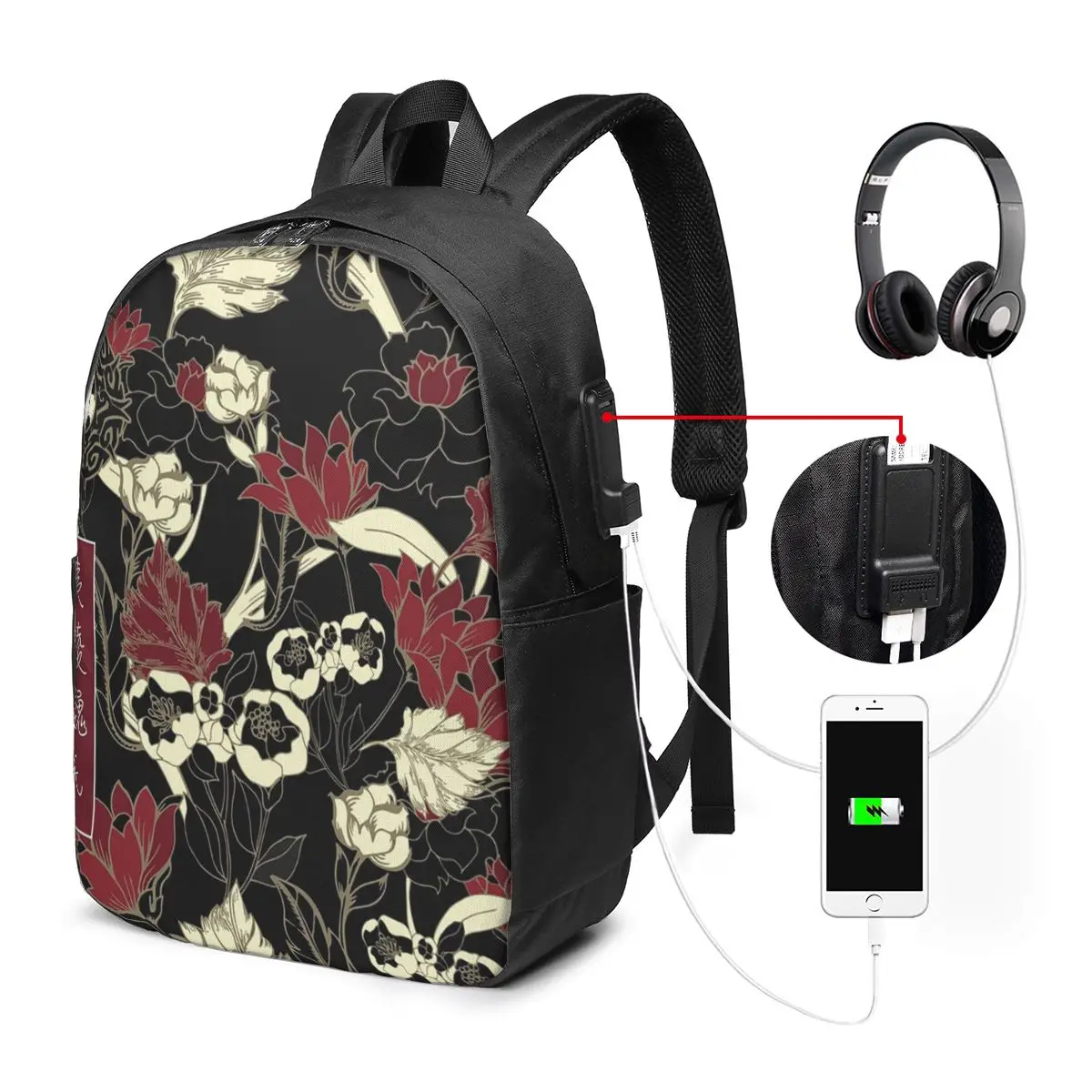 Demonic Cultivation The Untamed Backpack Travel Notebook Bag Computer College Student School Bag Laptop Shoulder Bags view 2