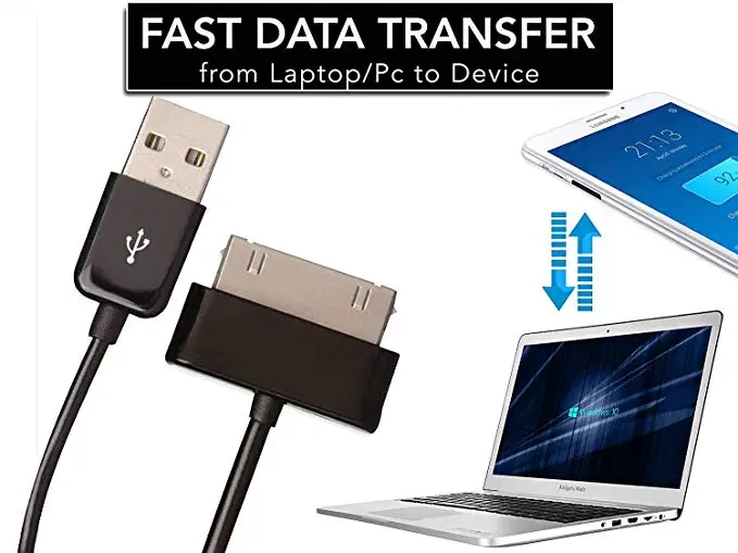 Cable de datos USB de 1m/2m, cargador para samsung galaxy tab 2 3, tableta 10,1, P3100 / P3110 / P5100 / P5110/N8000/P1000