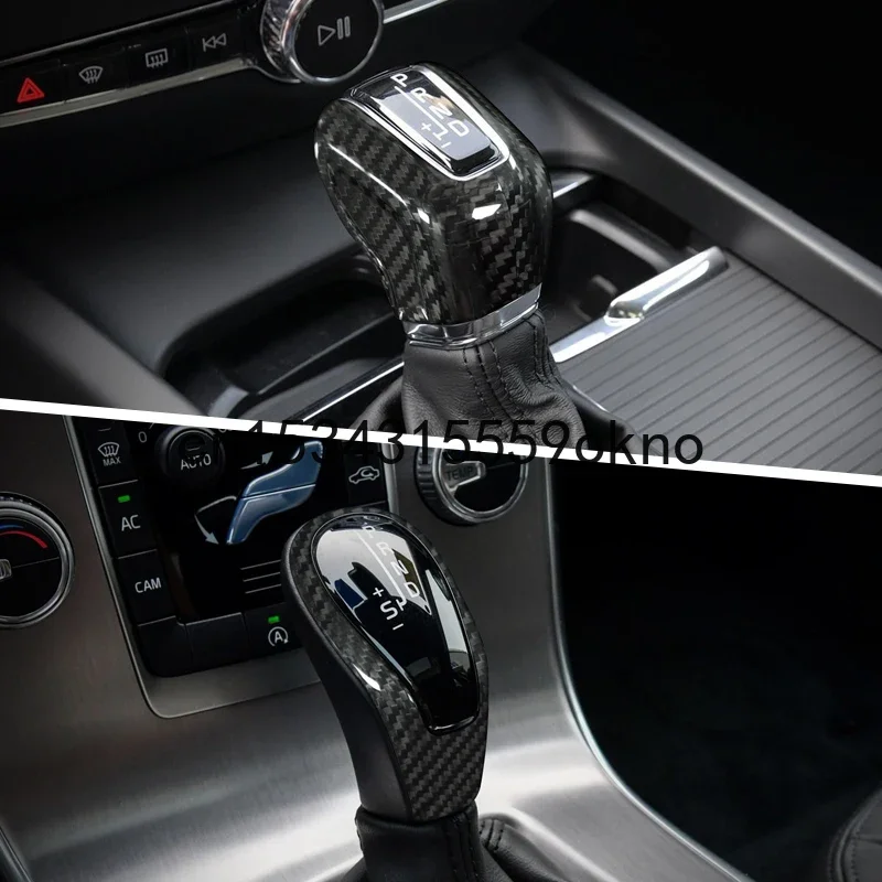 For Volvo S60l XC60 V60 V40 S80 S90 XC90 V90 Refitted Carbon Fiber Shift Head Handle Interior Accessories