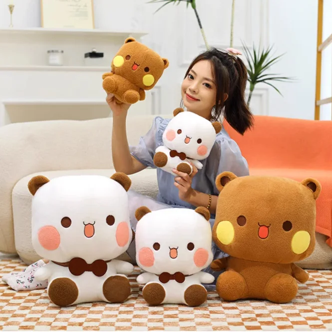 

New Bubu And Dudu Panda Kawaii Plush Cute Cotton Cartoon Panda Bear Doll Stuffed Soft Pillow Toy Room Decor Xmas Gifts For Kids
