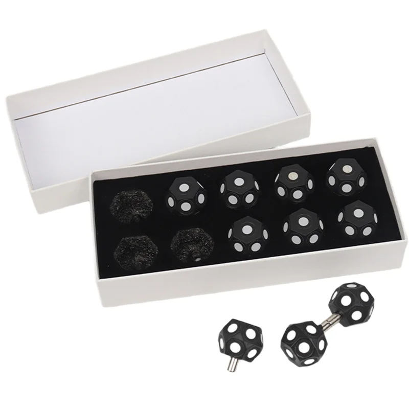 KYCOR-Reflective 3D Scanner Target Points Magnetic Marking Hexagonal Sphere 10Pcs 10 Marker Ball