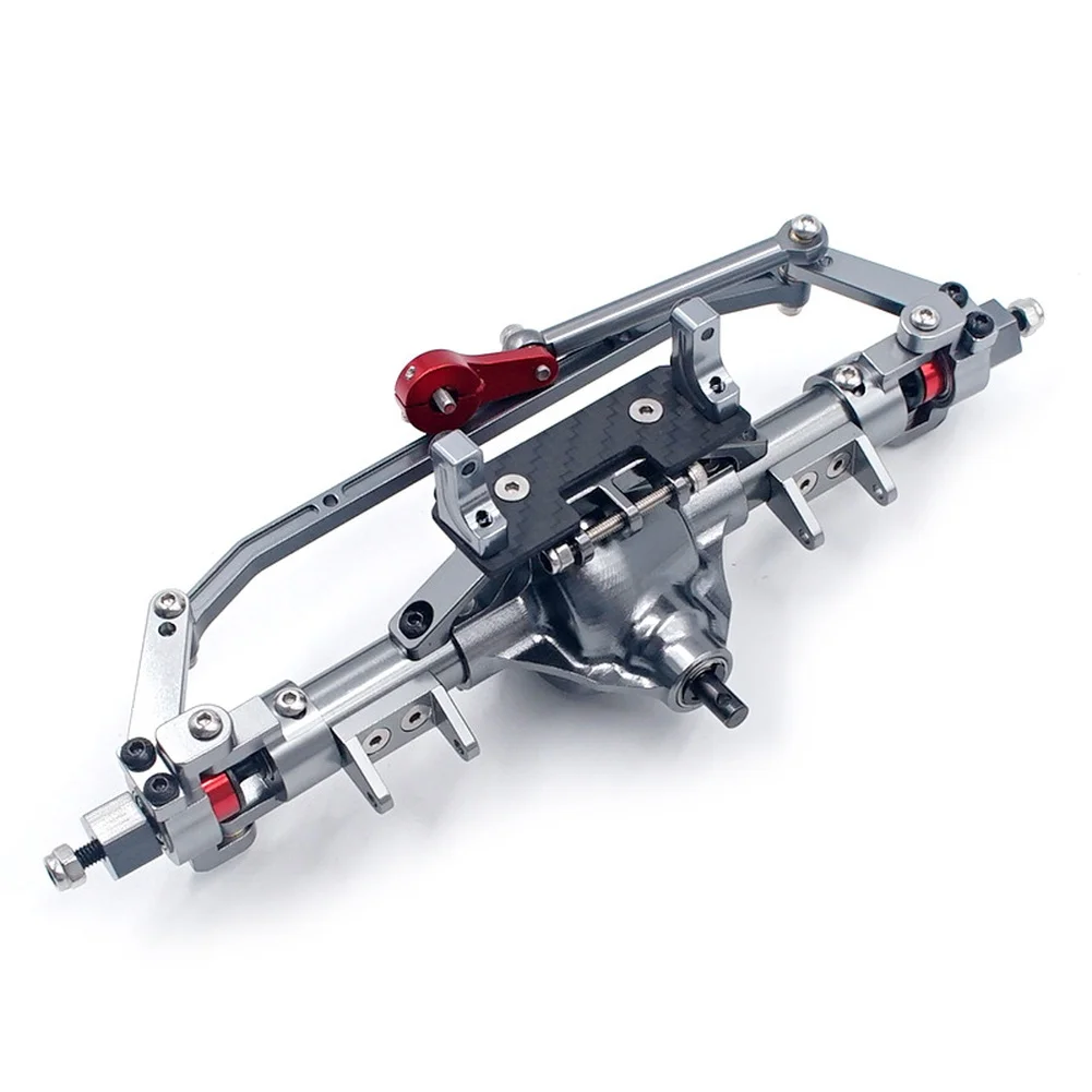 

Сборка оси из алюминиевого сплава в масштабе 1:10 для радиоуправляемых краулеров, совместимая с Axial SCX10 D90. Общая длина: 213 мм.