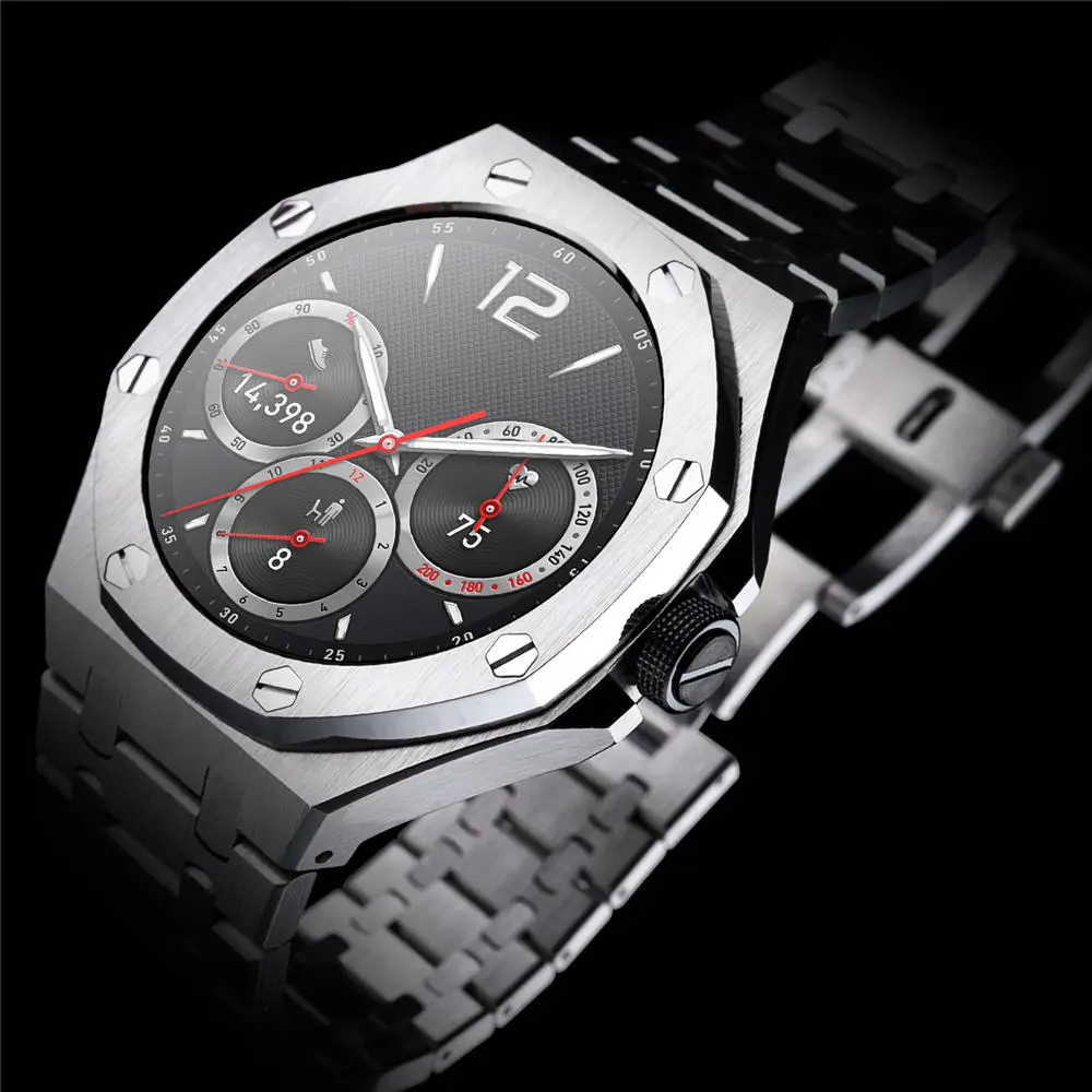 لساعة Huawei Watch GT Cyber من الفولاذ المقاوم للصدأ AP Mod Kit غطاء حماية بحزام