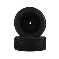 ABXE-12Pcs Rubber Wheel Tire Tyre With Hex Nut For Wltoys 144001 144010 124016 124017 124018 124019 RC Car Upgrade Parts,1