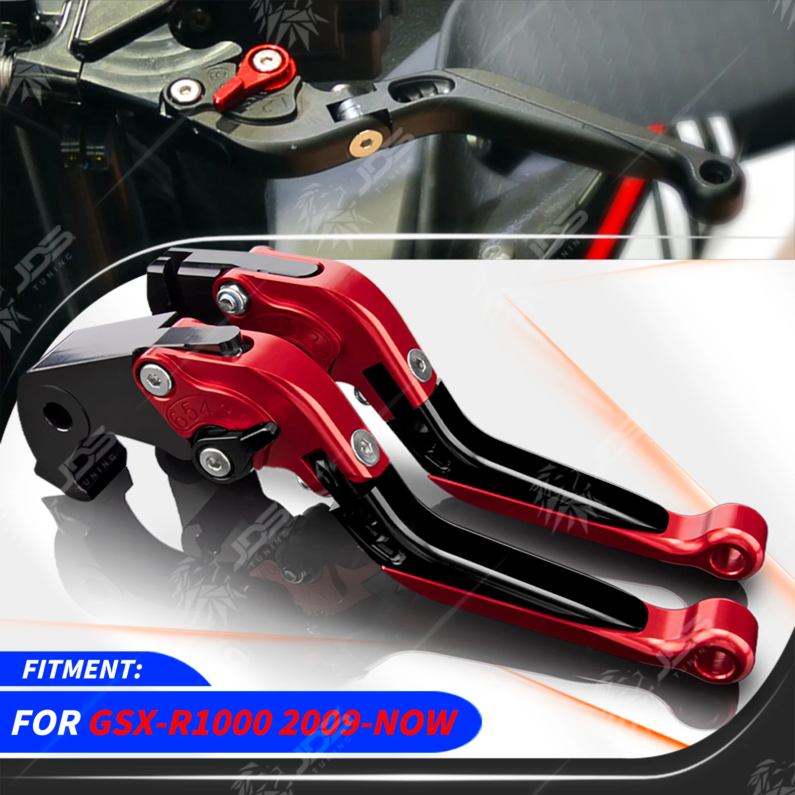 JDSTUNING Для Suzuki GSXR1000 2009-Н.В. Комплект регулируемых складных рычагов сцепления и тормоза, аксессуары и запчасти