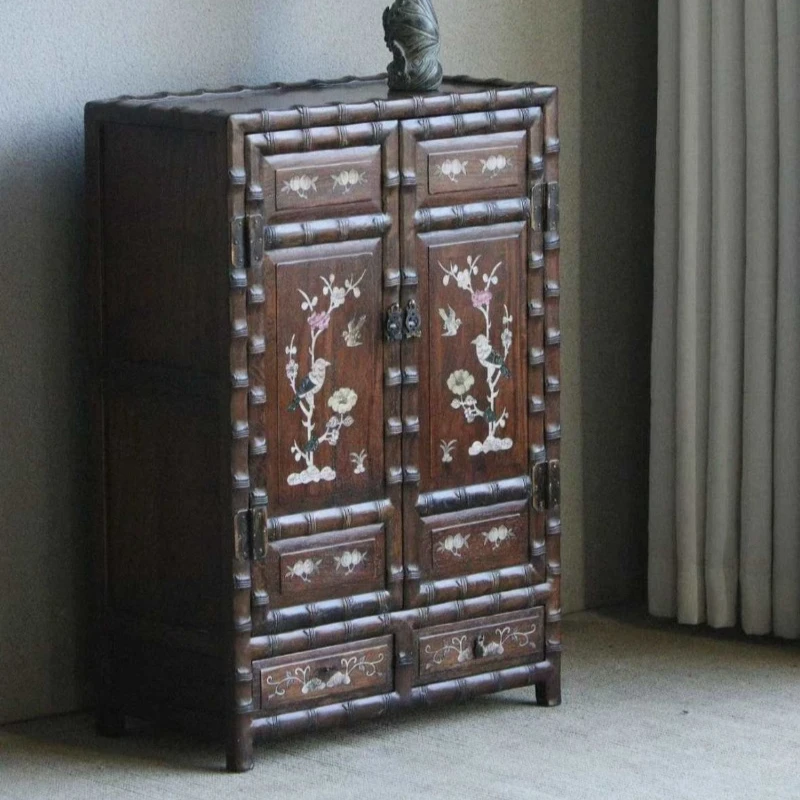 

rosewood, rosewood, mahogany with bamboo joints, locker, solid wood, living room partition, entrance cabinet
