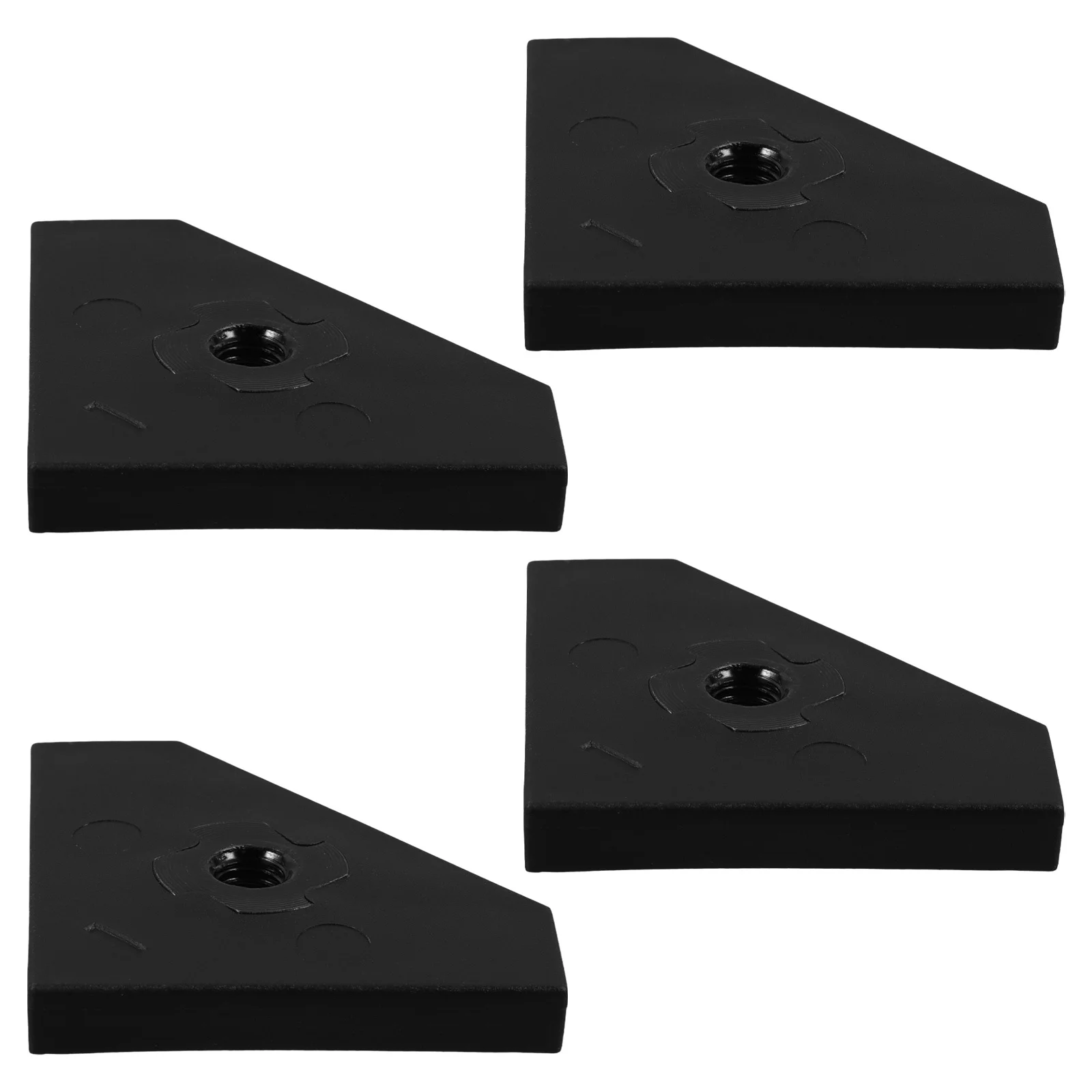 

4pcs Triangular Pads For Foosball Table Football Durable Plastic Small Foosball Floor Pads Replacement Parts Levelers