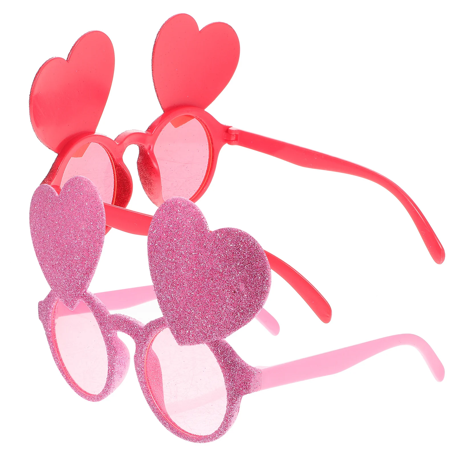 

2pcs Heart Shape Glasses Fun Eyeglasses For Adults Bachelorette Party Decorations Bridal Shower Photo Booth Props Party