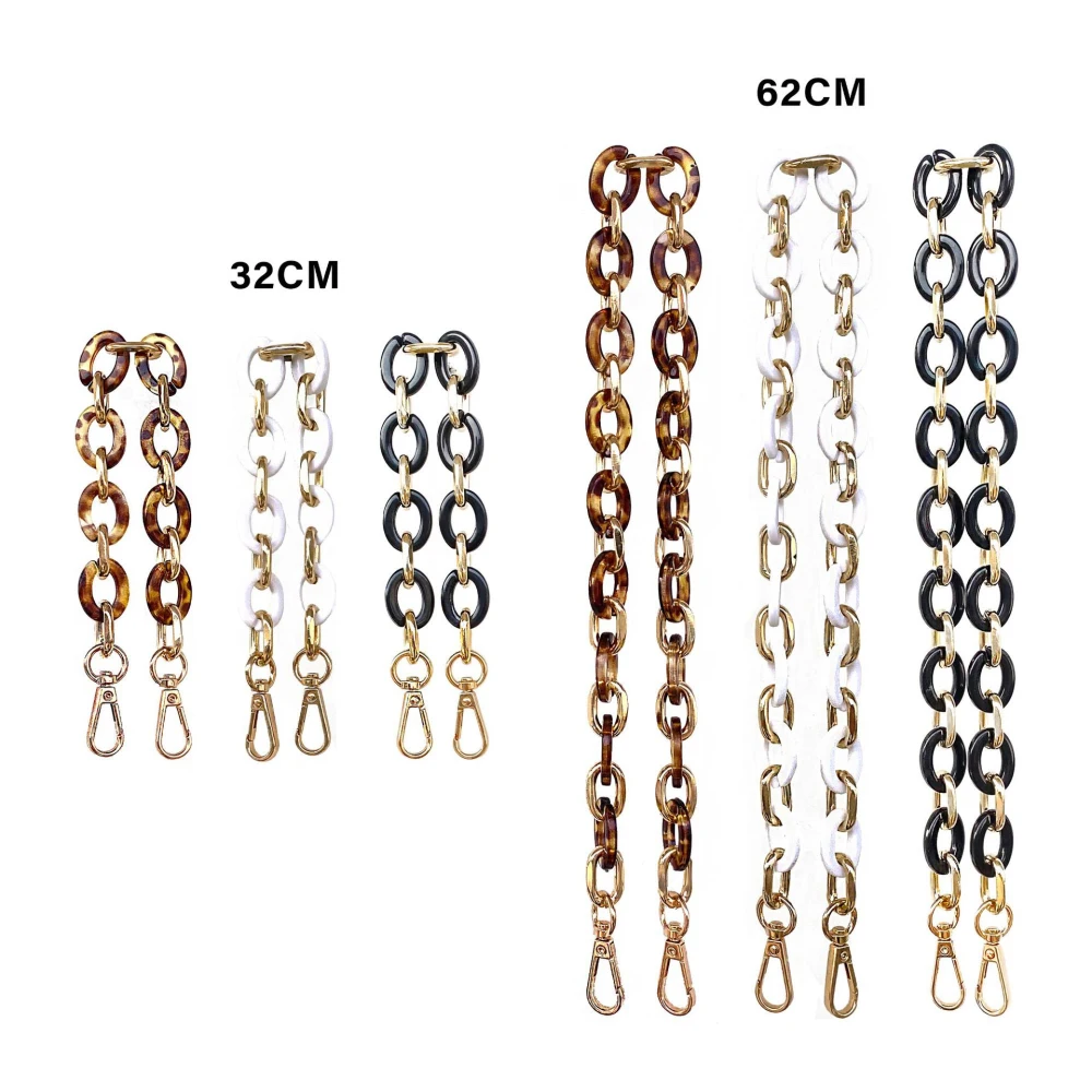 2022 Summer DIY Bag Chain Acrylic Resin Strap Removable Chains Fashion Shoulder Bags For Women Bag Accessories