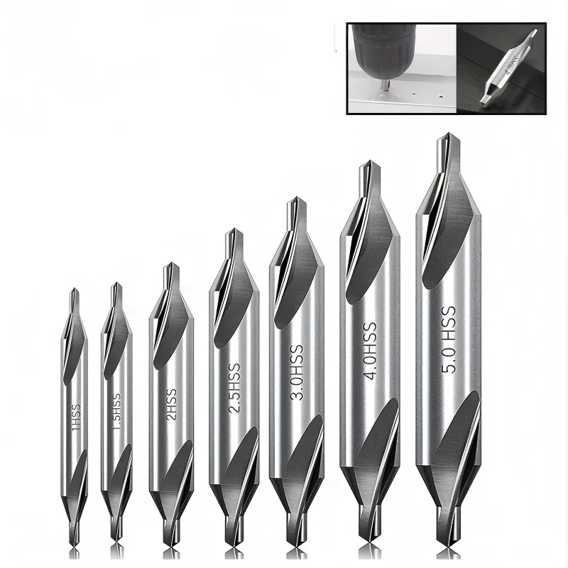 7 Pcs Center Drill …