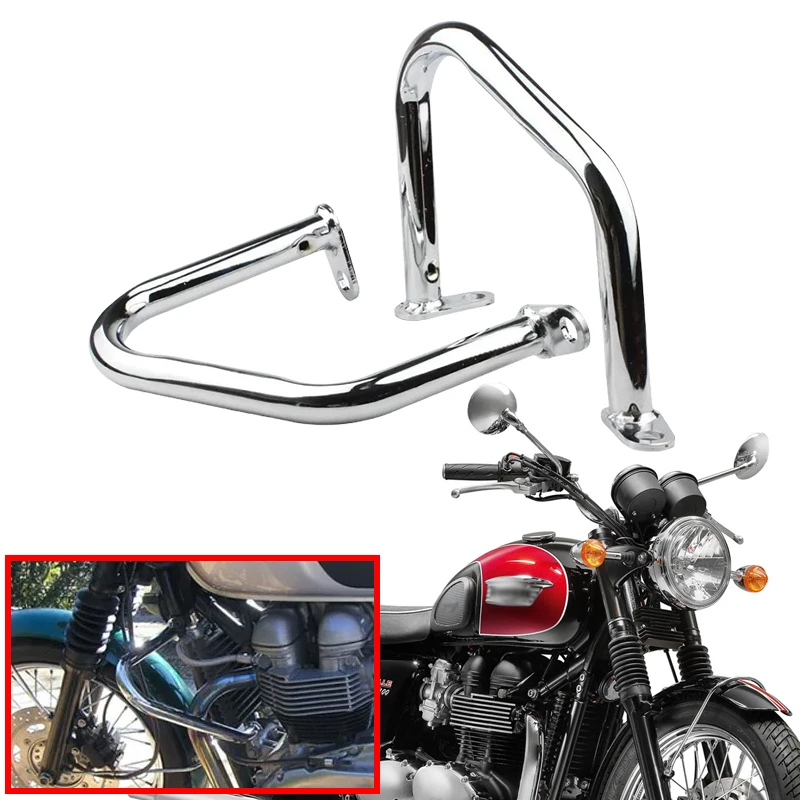 

Motorcycle Accessories Bumper Engine Guard Crash Bar For Bonneville T100 T120 Bobber Thruxton 1200/R Street Cup/Twin 2016-2019