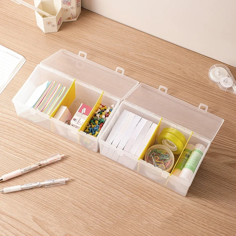 Plastic Trading Card Storage Box with Dividers Sports Cards Storage Box Photo Card Organizer Toploader Case for Basketball Card