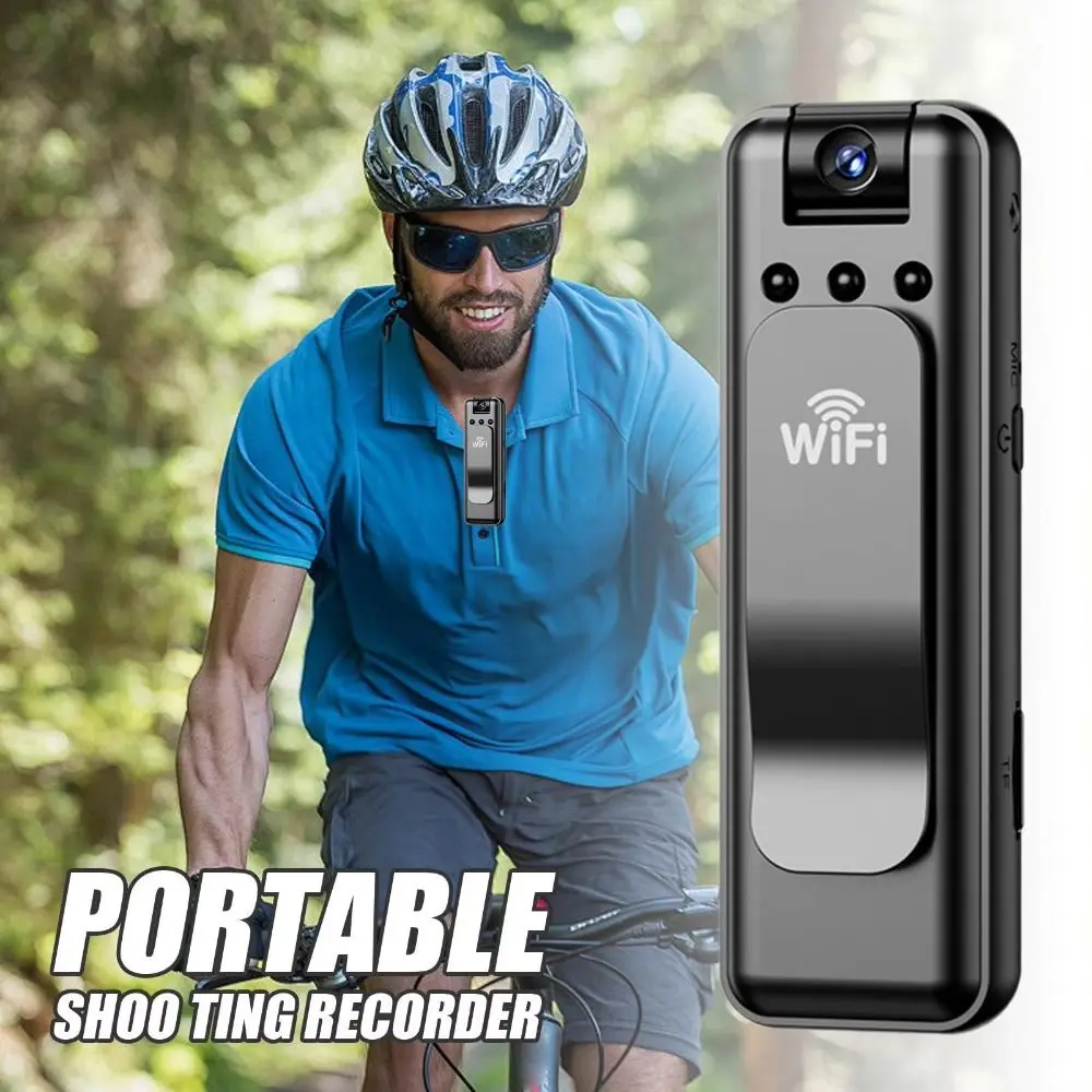 

180 Rotating Small Digital Video Recorder Chest Fixed Night Vision HD Mini Camera All in One Machine Recording Function
