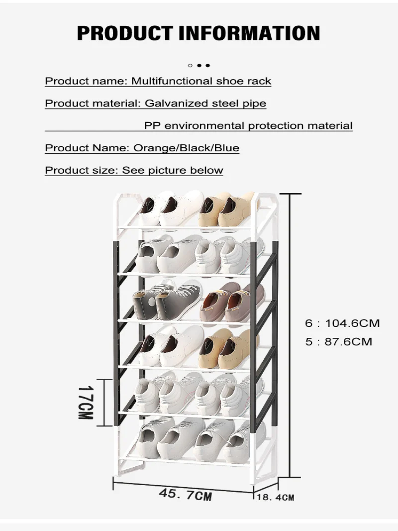 Multi-layer Dustproof Shoe Cabinet Home Entrance Slash Bedroom Door Shoe Rack Multifunctional Dormitory Floor Storage Cabinet image 6
