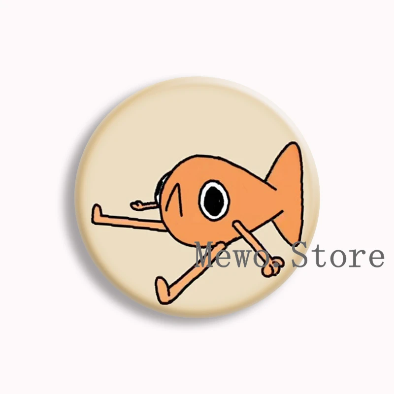 I Love Le Poisson Steve Viral Meme Soft Button Pin Cute Cartoon The French Fish Brooch Badge Bag Decor Jewelry Fans Gifts