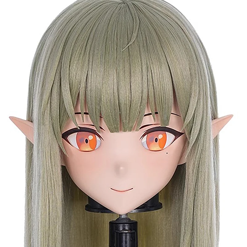 

(MEO287) Customize Handmade Full Head Lockable Crossdress Male to Female Japanese Cartoon Anime Game Character Kigurumi Mask