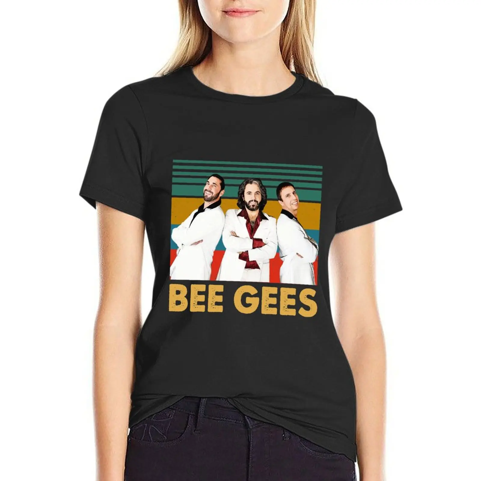 

Disco Bee Gees Band Music Gift Men Women T-shirt oversized summer tops female t shirt for Women