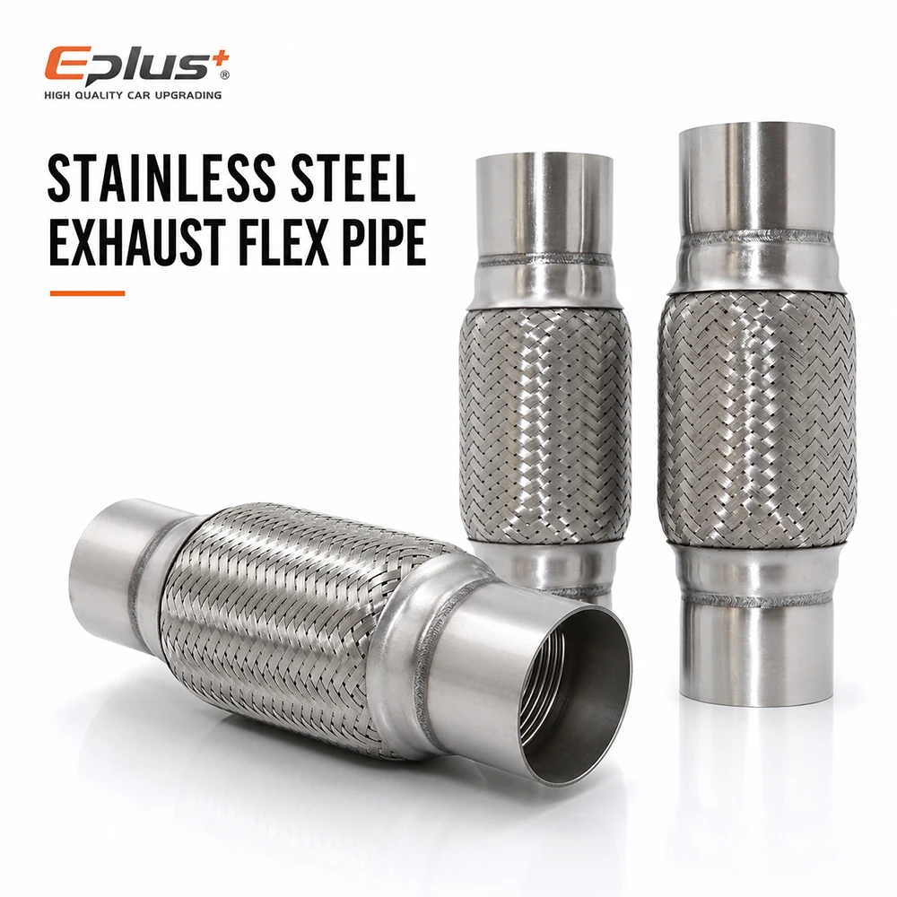 Universal Stainless Steel Exhaust Flexible Pipe Car Exhaust Flex Bellows Connector Vibration Reduction Exhaust Soft Joint