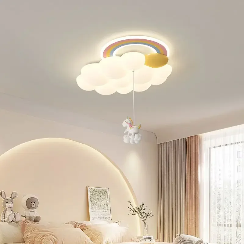 

Nordic Cloud Child Stylish Ceiling Lights for Girl Bedroom Nursery Children's Room Chandelier Home Decor Lighting Luster Fixture