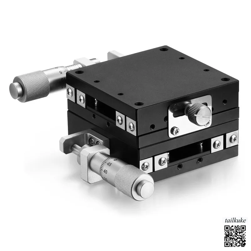 Manual XY-axis Translation Stage (LGX60/40) Steel-rod Ball-bearing Guides Precision Optical Adjustment Sliding Stage