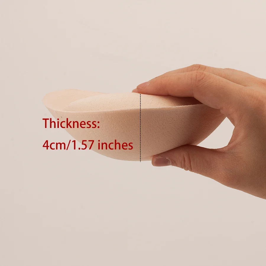 6cm Sponge Padded Bra Thick Push Up Bra Pads Inserts Women Underwear Breast Lift Breathable Bra Pad Lining Swimsuit Insert image 2