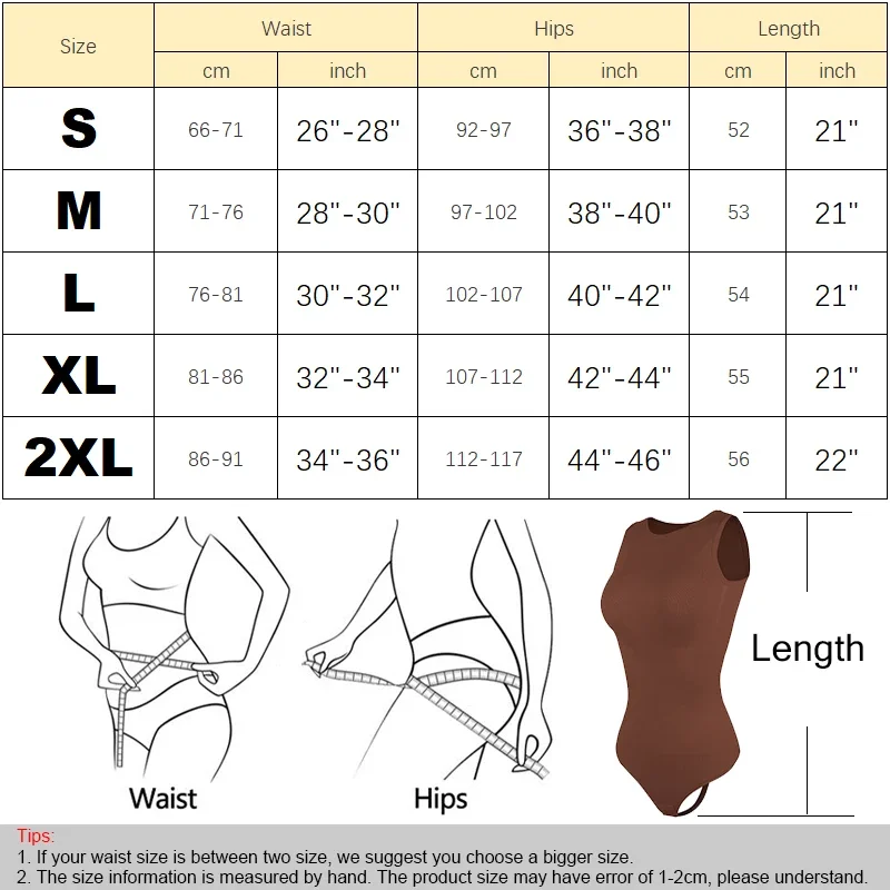 Bodysuits Sexy Sleeveless Crew Neck Shapewear Thong for womens Waist Trainer Tanks Tops Slim Tummy Control Body Shaper 13 Sf089d9891fee4451bad31ed6923d28deu