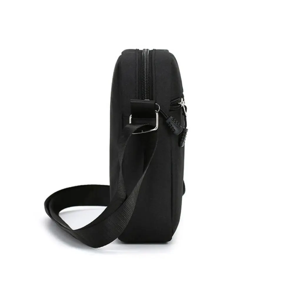 High Quality Oxford Shoulder Bag Black Mini Mobile Phone Bag Waist Pack Men