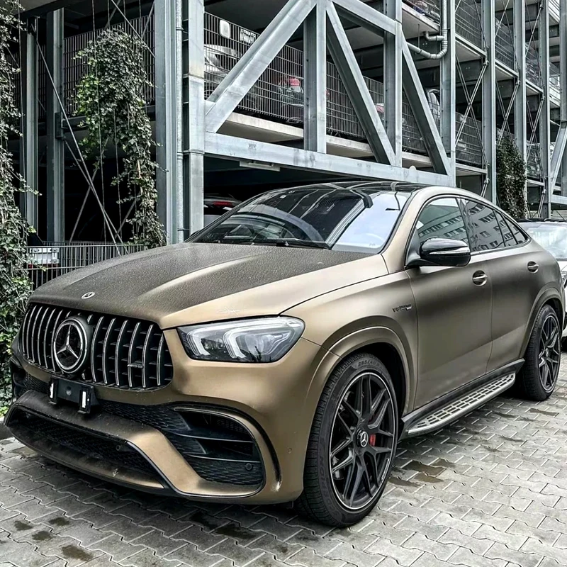 Anti-Scratch Body Electric Light Metal Brown Self-Adhesive PET PVC UV Proof Vinyl Wraps Bubble-Free Car Films Color-Changing
