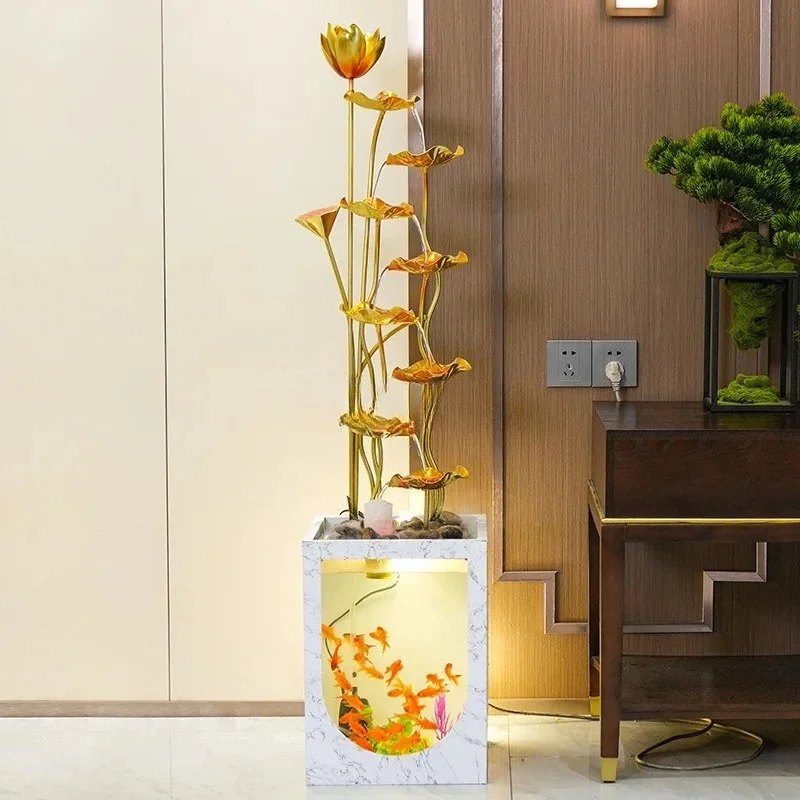 Y1 Living room TV cabinet next to circulating water humidifier large ornament light luxury high-end housewarming new home