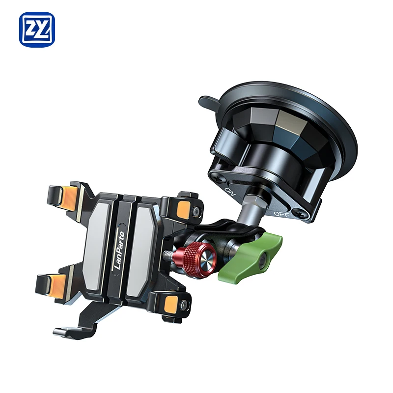 

Держатель для мобильного телефона из алюминиевого сплава с креплением в виде крабовой лапы, вращением на 360 градусов, защитой от тряски, для вождения без помощи рук