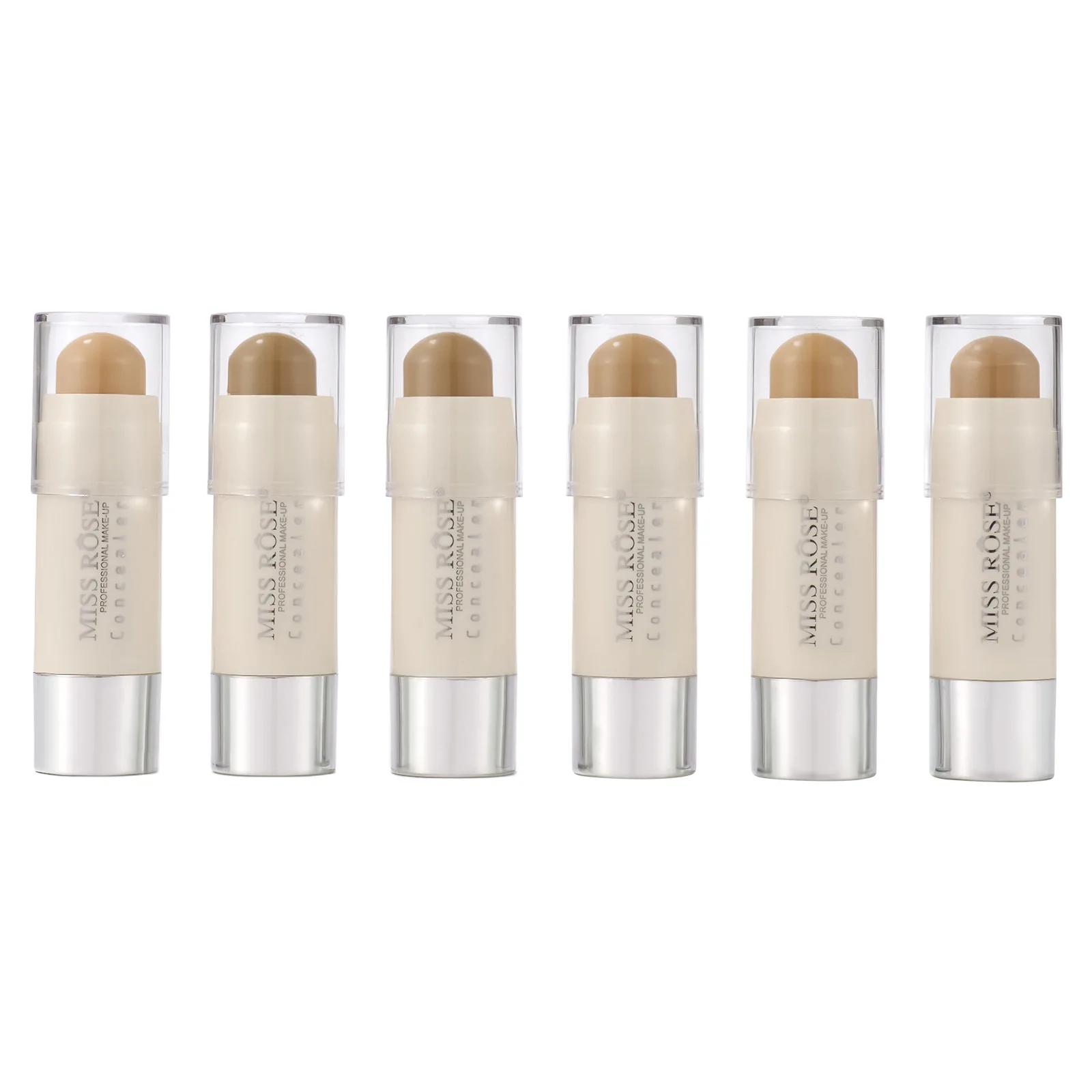MISS ROSE Long Lasting Concealer Stick - Lightweight Full Coverage Brightening Skin Tone Facial Makeup Pen Cosmetics
