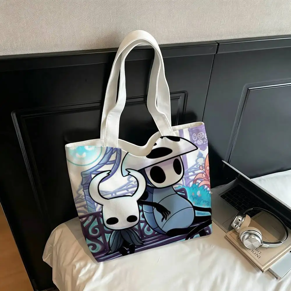 H-Hollow Game K-Knight   Printed Canvas Tote Bag Shoulder Bag Commuter Mommy Shopping Bag