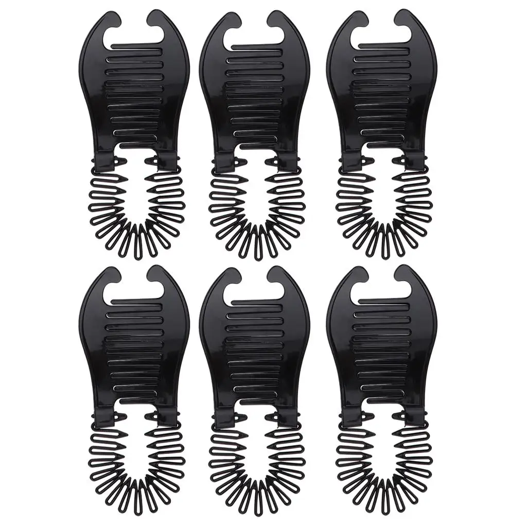 Banana Clip Interlocking Comb Strong Hold Ponytail Bun Maker Large Hair Clip for Curly Hair Volume Hair Accessories