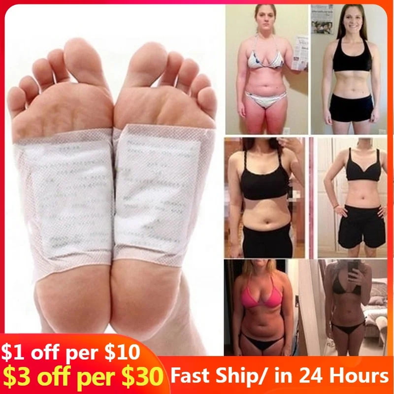 

10/20pcs Kinoki Detox Foot Patches Pads Body Toxins Feet Slimming Cleansing HerbalAdhesive wieght loss chinese medicine