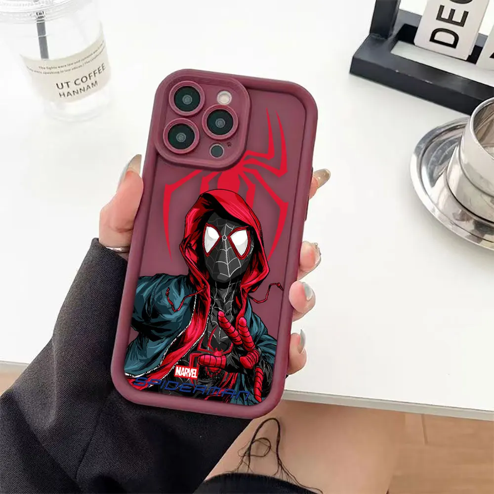 Marvel Spider-Man Cosplay Phone Case For Redmi A1 A2 A3 C61 NOTE 8 9 9S 10 11 11S 12 12S 13 PRO PLUS 4G 5G Case Funda Capa Shell