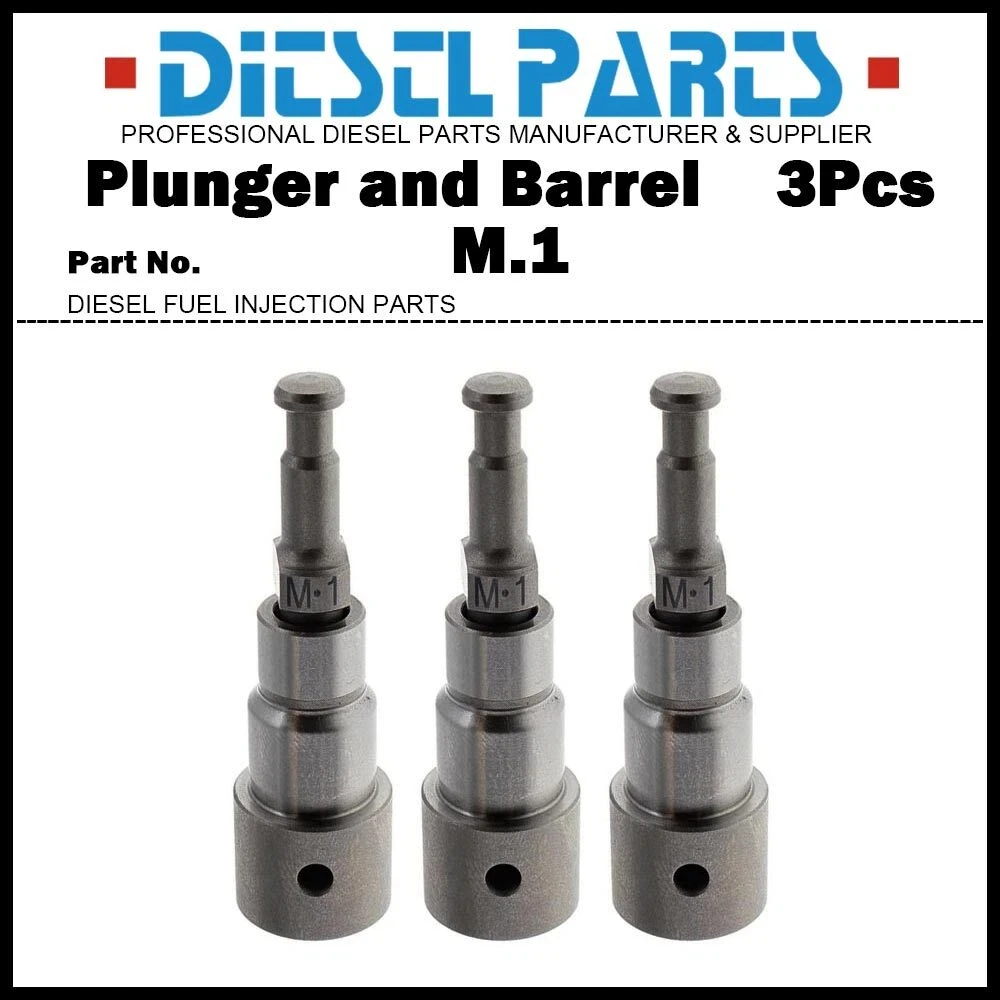 3Pcs/Lot Pump Element Plunger and Barrel Assy M1 M.1 119620-51101 for Yanmar 3D72 3D74