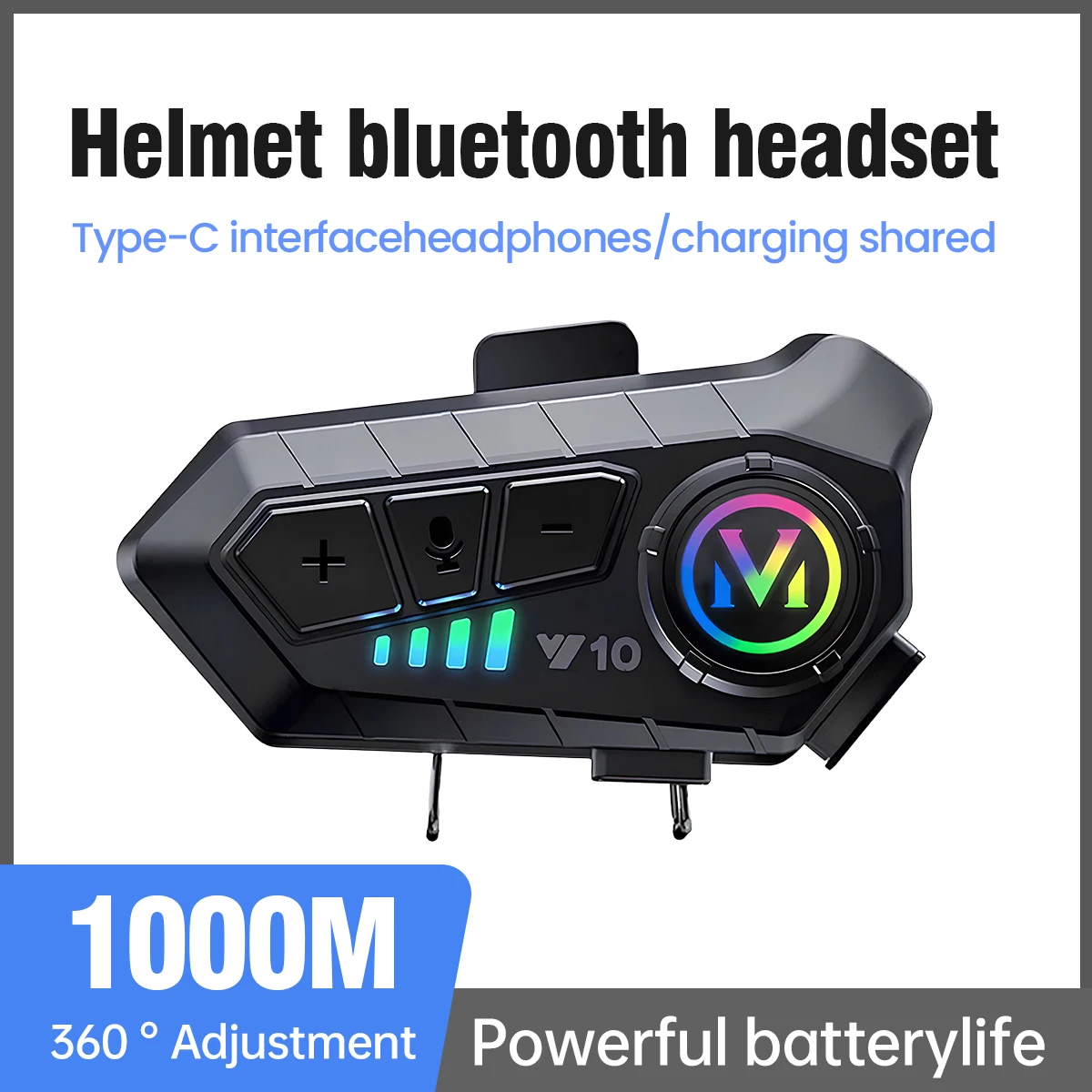 

Bluetooth 5,3 гарнитура, беспроводной шлем, 2000 мАч, сверхдлительный режим ожидания, водонепроницаемый Mp3-плеер, динамик, комплект для мотоцикла и телефона