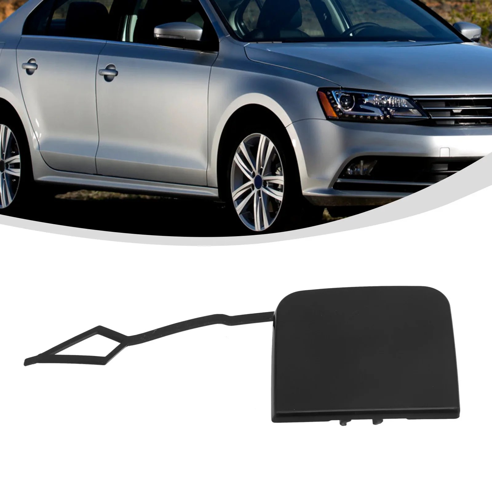 Tow Hook Eye Cover Cap Accessories Car Easy Installation Front Replacement For Jetta 2015-2017 High Quality Long Lasting