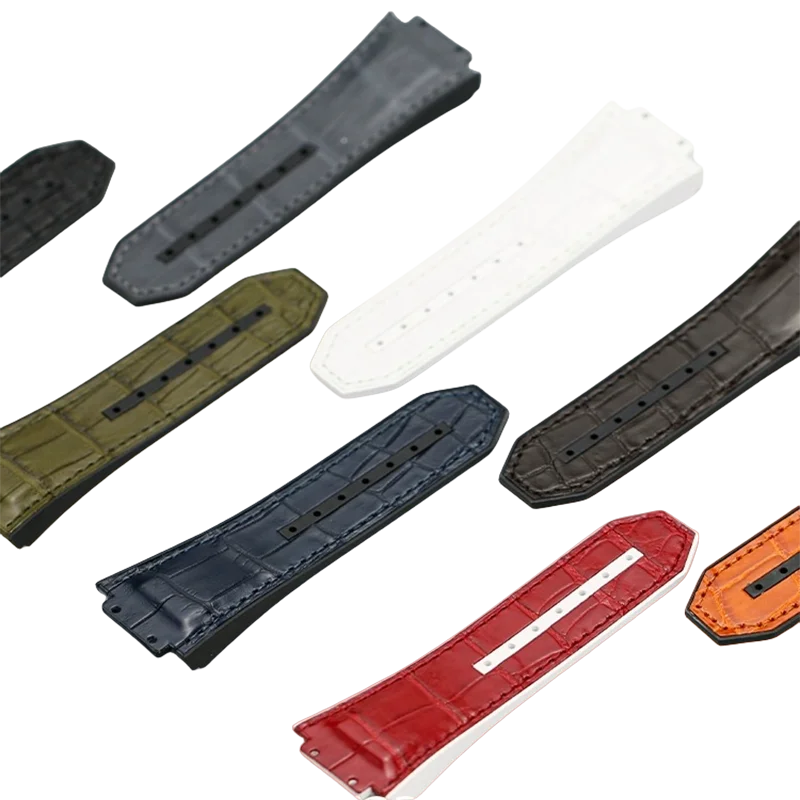 PARA HUBLOT BIG BANG SERIES, correia de relógio de borracha FKM