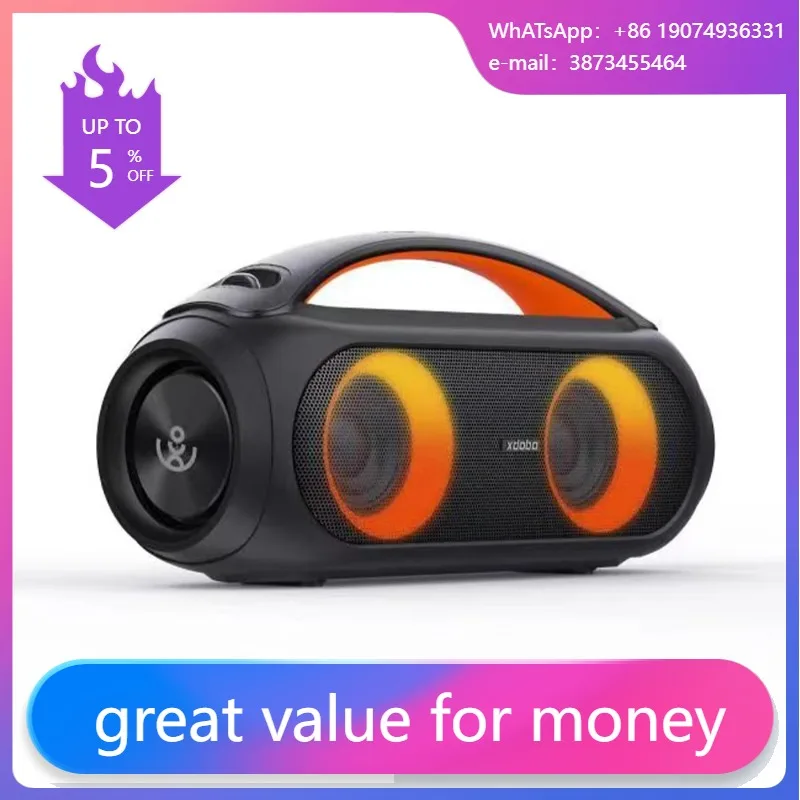 

XDOBO High Quality Portable Wireless Outdoor USB Bass Sound Wireless Speaker Boombox Waterproof With Subwoofer
